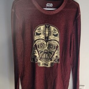 Star Wars Maroon Darth Vader Graphic Tee / Size Medium
